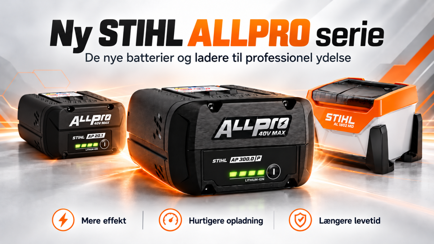 STIHL AP-batterier får en ny generation – velkommen til ALLPRO